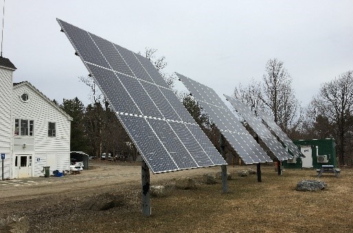solar panels at Town Hall