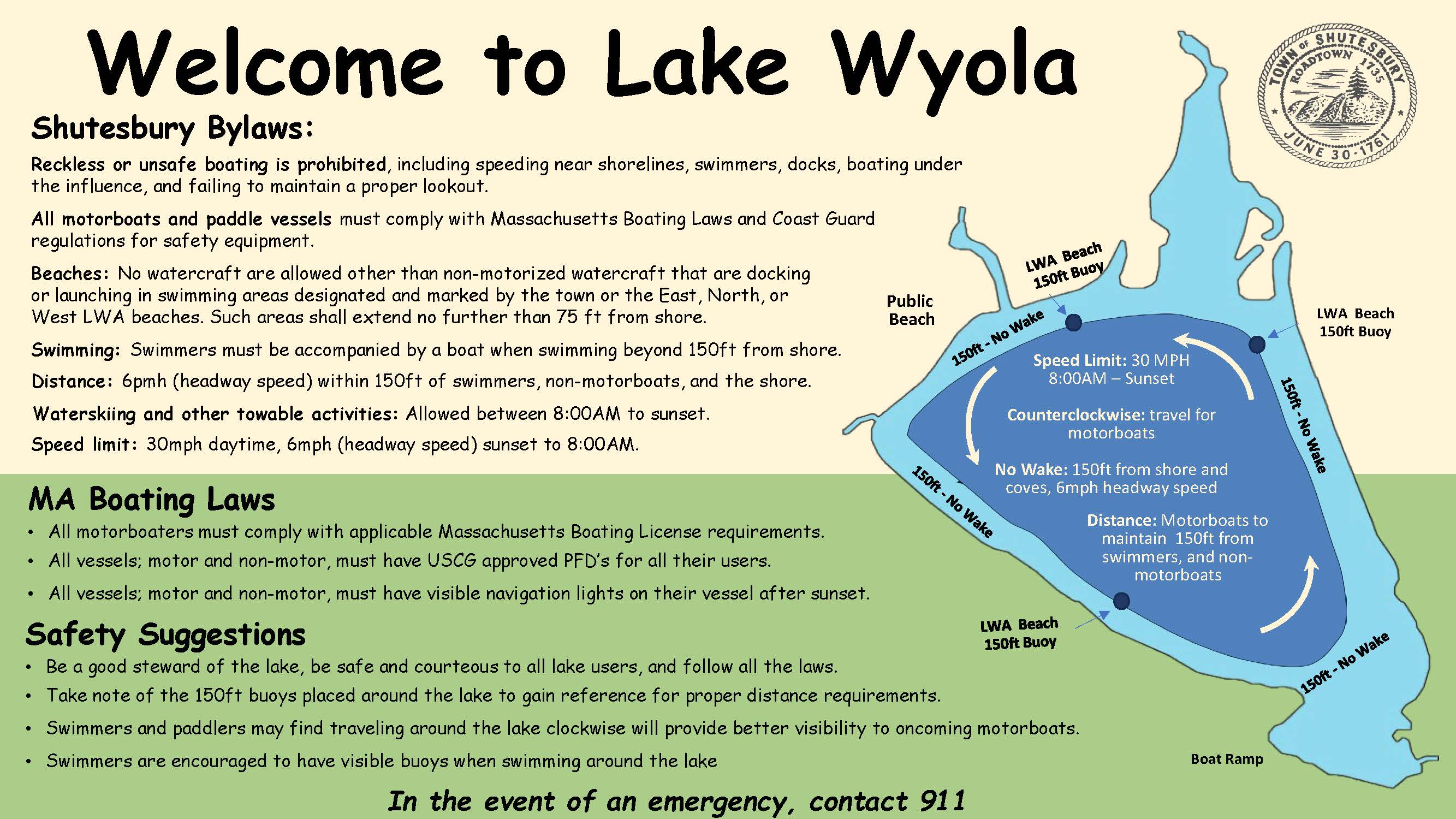 Lake Wyola signage